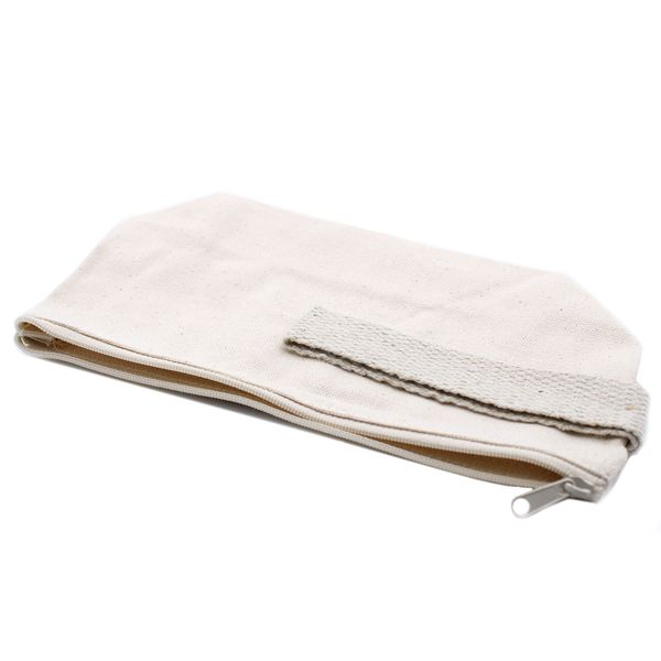 Natural Cotton Toiletry Bag 10 oz - Hand Holder
