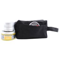 Black Cotton Toiletry Bag 10 oz - Classic Square