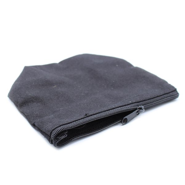 Black Cotton Toiletry Bag 10 oz - Moon Bag
