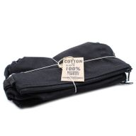 Black Cotton Toiletry Bag 10 oz - Hand Holder