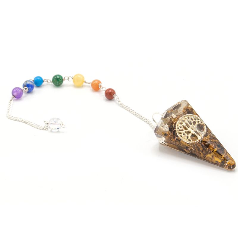 Orgonite Power Chakra Pendulum - Tree of Life (Asst)