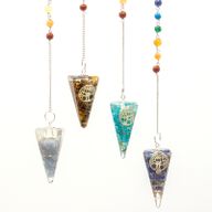 Orgonite Power Chakra Pendulum - Tree of Life (Asst)