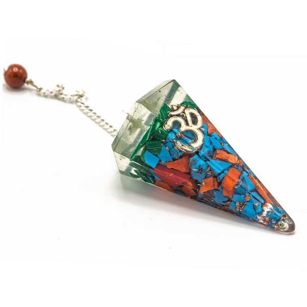 Orgonite Power Chakra Pendulum - Om (Asst)
