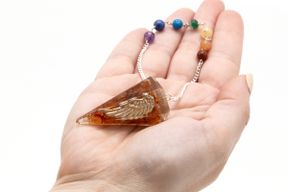 Orgonite Power Chakra Pendulum - Angel Wing (Asst)