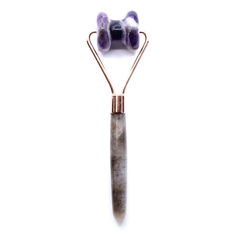 Gemstone Jawline Roller - Amethyst with Pouch