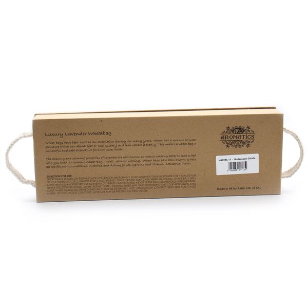 Luxury Lavender Wheat Bag in Gift Box - Madagascar Giraffe