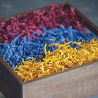 ZigZag DeLux Shredded Paper - Blue (1KG)