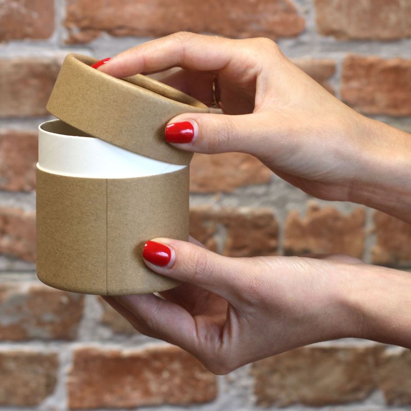 Brown Kraft Cardboard Tube H:8.5cmx D:7.5cm