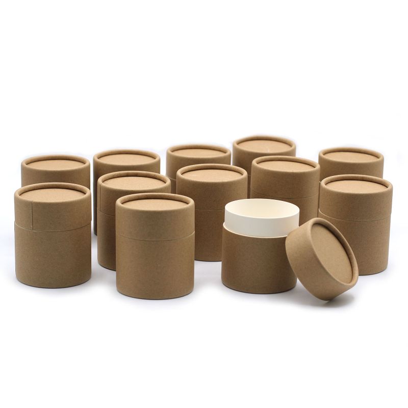 Brown Kraft Cardboard Tube H:8.5cmx D:7.5cm