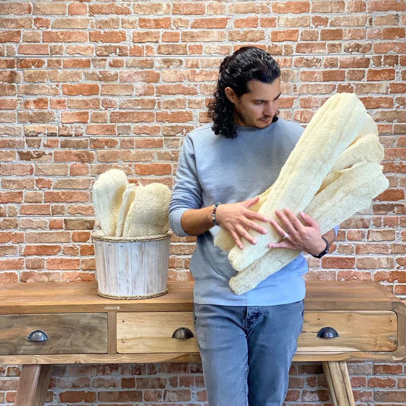 Egyptian Luxury Whole Loofah - Compressed - 50-60cm