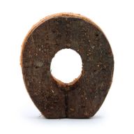 Rustic Bark Letter   - "O" (12) - Small 7cm