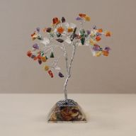 Gemstone Tree with Orgonite Base - 80 Stone - Multi