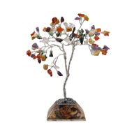 Gemstone Tree with Orgonite Base - 80 Stone - Multi