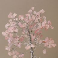 Gemstone Tree with Orgonite Base - 160 Stone - Rose Quartz