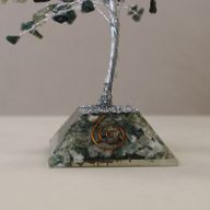 Gemstone Tree with Orgonite Base - 160 Stone - Moss Agate