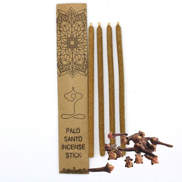 Set of 4 Palo Santo Large Incense Sticks - Cloves