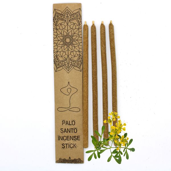 Set of 4 Palo Santo Large Incense Sticks - Ruda