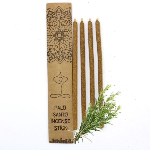 Set of 4 Palo Santo Large Incense Sticks - Rosemary