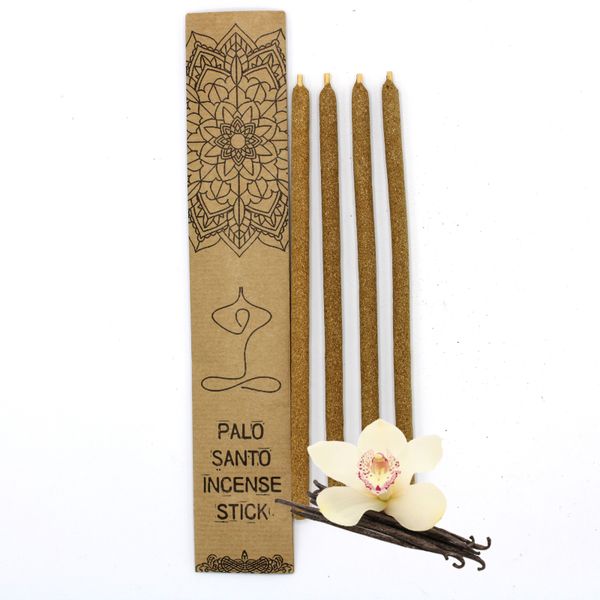 Set of 4 Palo Santo Large Incense Sticks - Vanilla