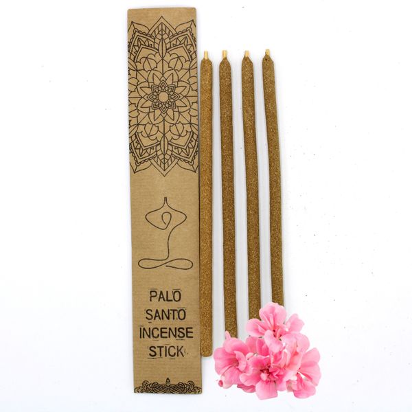 Set of 4 Palo Santo Large Incense Sticks - Fresh Flowers