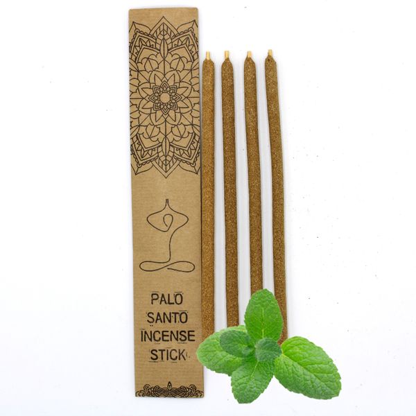 Set of 4 Palo Santo Large Incense Sticks - Mint