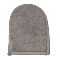 Bamboo & Linen Bath Mitt  - Charcoal