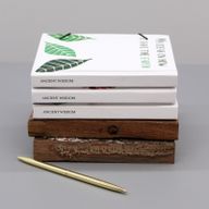 Small Notebook with strap - Leaves on the same tree