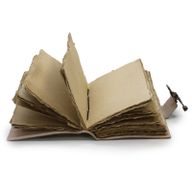 Leather "Bee Kind" Deckle-edge Notebook (18x13 cm)