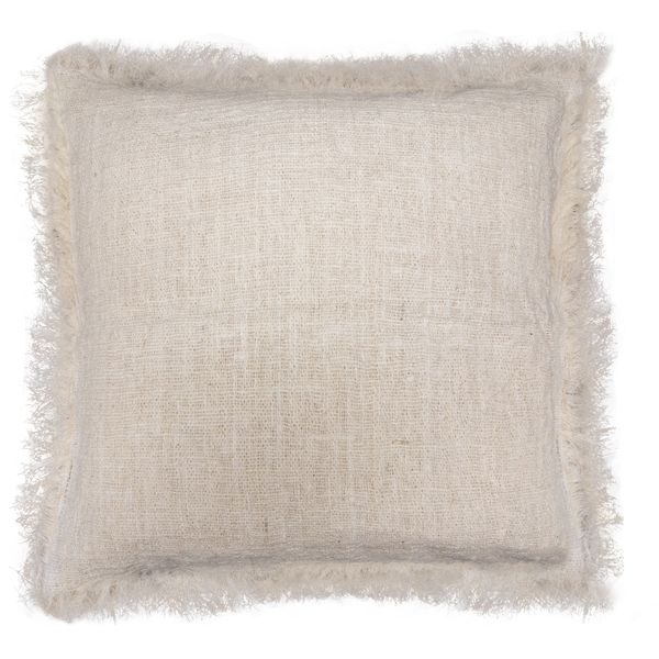 Linen Cushion 45x45cm with fringe