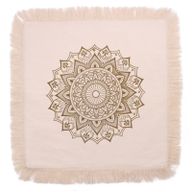 Lotus Mandala  Cushion - 60x60cm - bronze