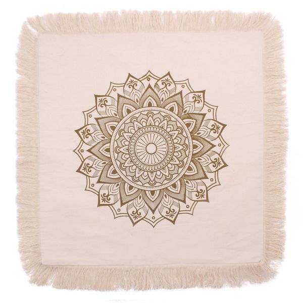 Lotus Mandala  Cushion - 60x60cm - bronze