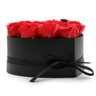 Soap Flower Bouquet - 13 Red Roses - Heart