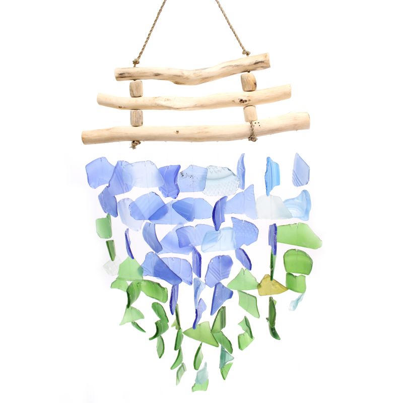 Glass Wind Chime / Blue & Green