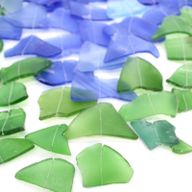 Glass Wind Chime / Blue & Green
