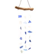 Glass Wind Chime / Blue & White