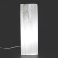 Selenite Block Lamp 25cm - Tree