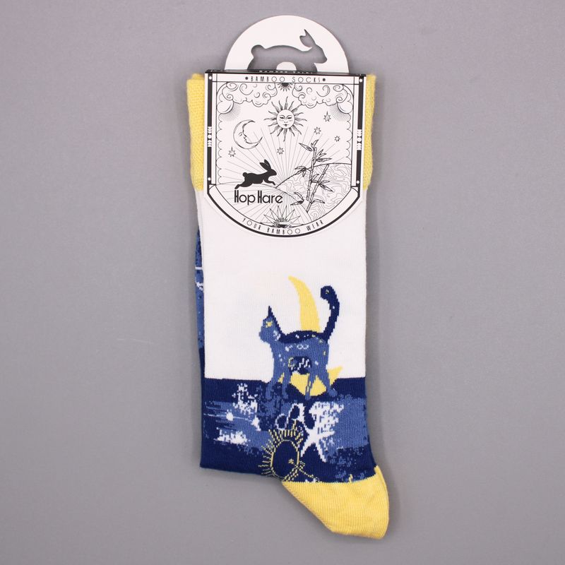Hop Hare Bamboo Socks (36-41) - Midnight Cat