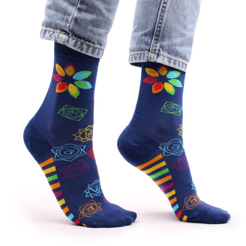 Hop Hare Bamboo Socks (36-41) - Rainbow Chakra