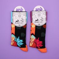 Hop Hare Bamboo Socks (36-41) - Blue Buddha & Lotus