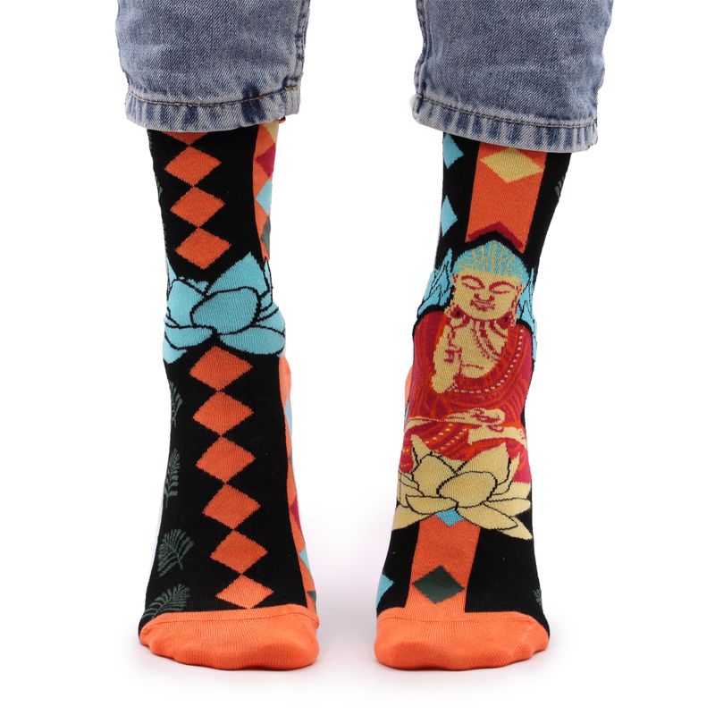 Hop Hare Bamboo Socks (36-41) - Blue Buddha & Lotus