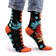 Hop Hare Bamboo Socks (36-41) - Blue Buddha & Lotus