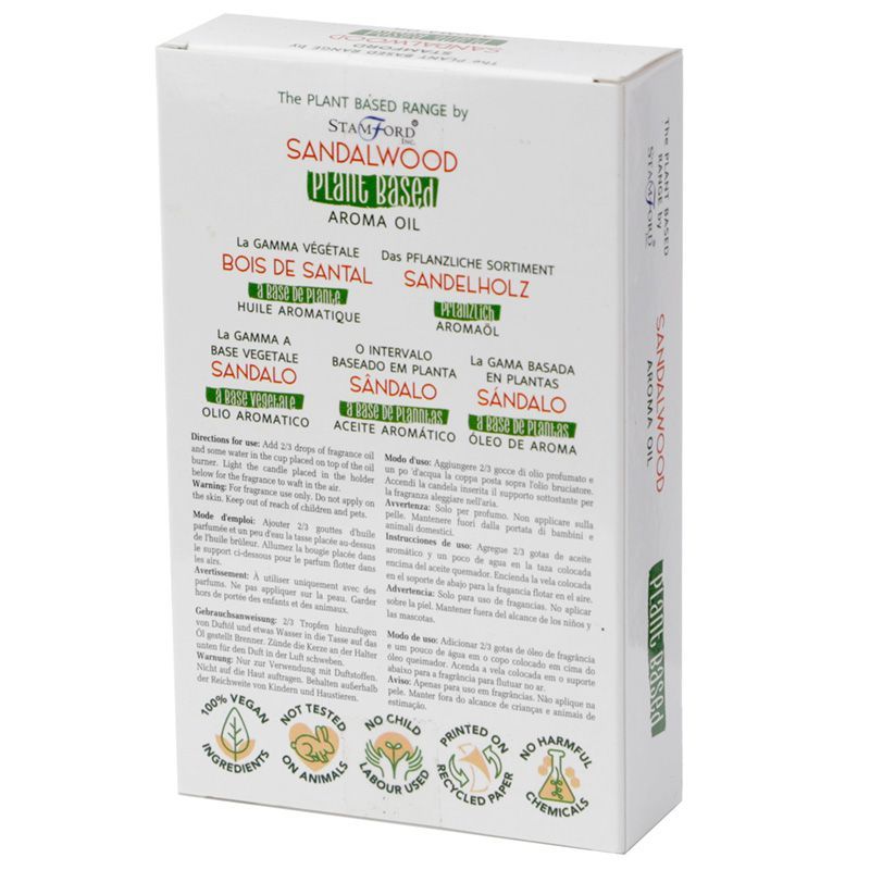 Pack of 6 Plant Based Aroma Oil - Sandalwood