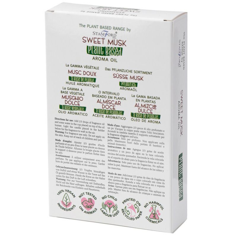 Pack of 6 Plant Based Aroma Oil - Sweet Musk