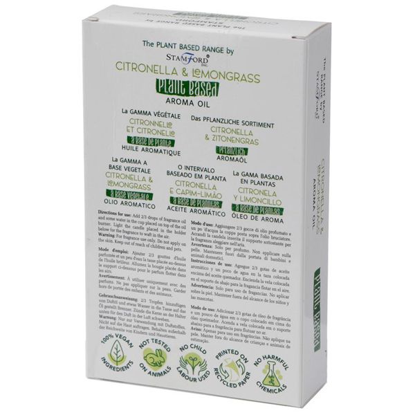Pack of 6 Plant Based Aroma Oil - Citronella Lemon Grass