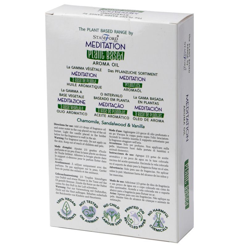 Pack of 6 Plant Based Aroma Oil - Meditation