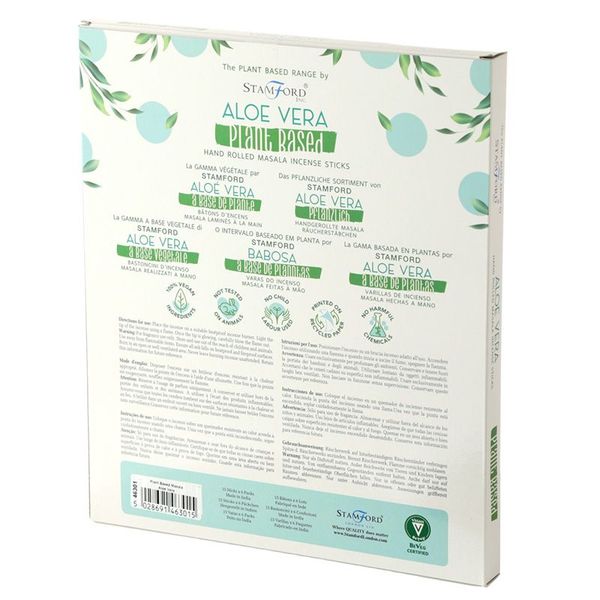 Pack of 6 Plant Based Masala Incense Sticks - Aloe Vera