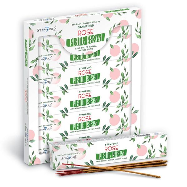 Pack of 6 Plant Based Masala Incense Sticks - Rose