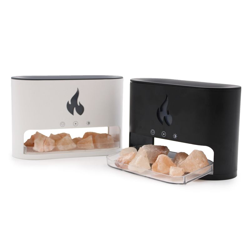 Blaze Aroma Diffuser - Himalayan Salt Chamber - USB-C - Flame Effect (Salt not included)