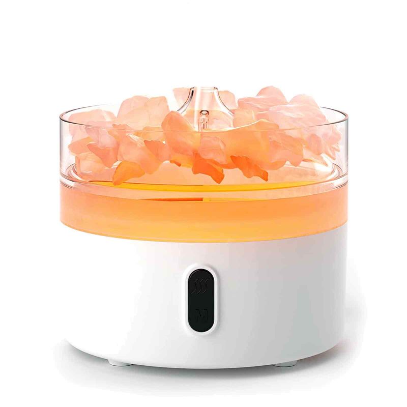 Himalayan Salt Aroma Diffuser - Night Light - USB-C - Flame Effect (Salt not included)