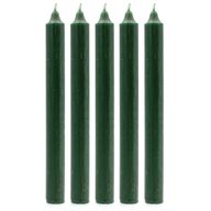 Bulk Solid Colour Dinner Candles - Rustic Holly Green - Pack of 100